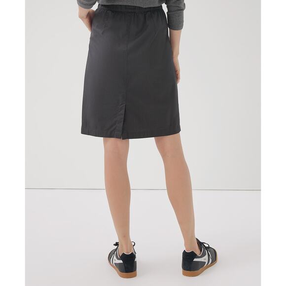 Pact Daily Twill Casual Cotton Knee Length Skirt Storm Gray Womens XXXL 3XL New - Picture 8 of 15